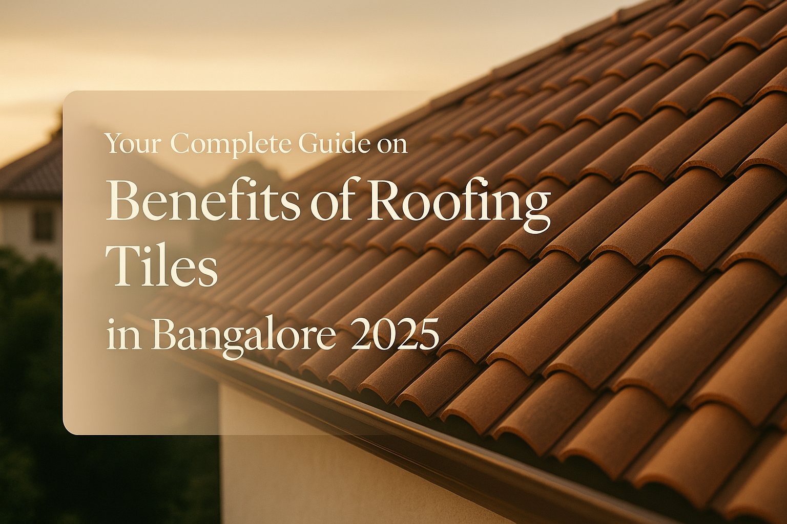 Benefits of Roofing Tiles in Bangalore