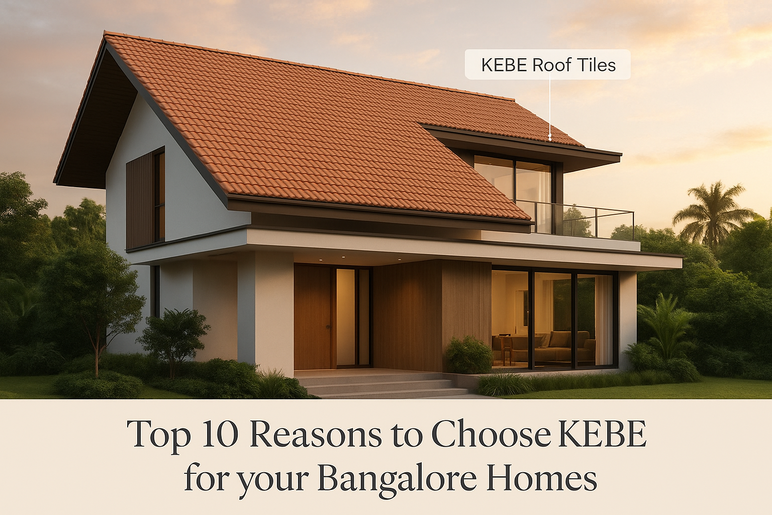KEBE roof tiles benefits in Bangalore
