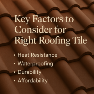 factors for right roofing tile