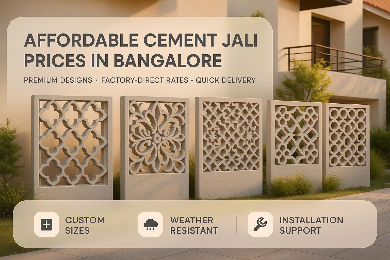 cement jali price in bangalore