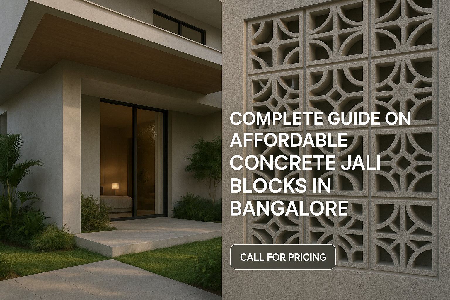 concrete jali blocks in bangalore