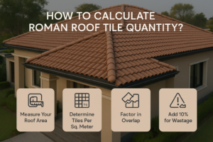 calculation of roman roof tile quantity
