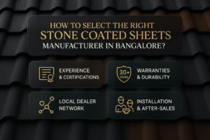 selecting righr stone coated sheet manufacturer in bangalore