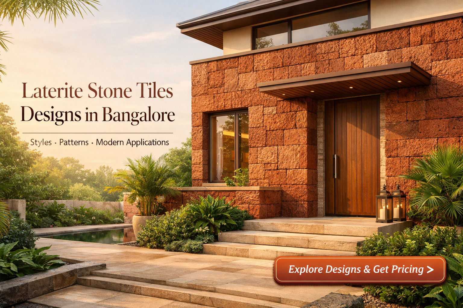 Laterite Stone Tiles Designs in Bangalore