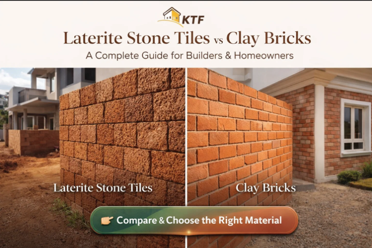Laterite Stone Tiles vs Clay Bricks in Bangalore